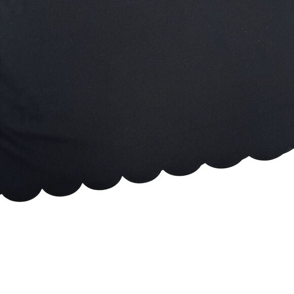 42 POPS Womens Black Scalloped Hem Pullover Sleeveless Knit Shift Dress Size 3X - Picture 3 of 9